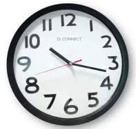 Reloj de pared oficina 34 cms extra grande negro