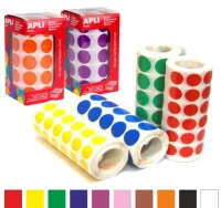 Gomets apli 11905, circulos adhesivos 20 mm blanco