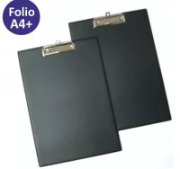 Carpeta con pinza de alambre - tablilla en negro