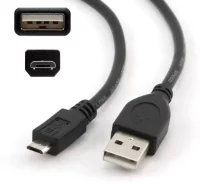 Cable micro usb para moviles, camaras 1,8 mts