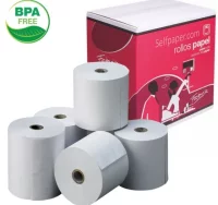 Rollos papel termico 80x60x12, impresora ticket tp