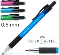 Portaminas faber grip-matic 0.5 mm colores trasluc