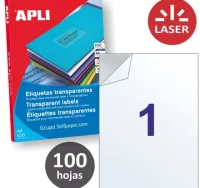 Transparencias adhesivas laser 1x caja 100 hojas p