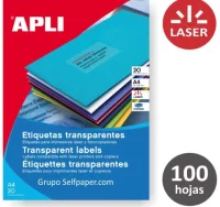 Transparencias adhesivas laser 1x caja 100 hojas p