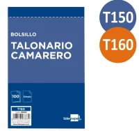 Talonario camareros bolsillo sin copia, 100 hojas 