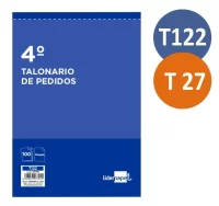 Talonarios propuesta pedidos t-27, t122 cuartilla 