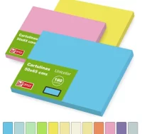 Cartulinas grandes 50x65 cms colores claros azul o