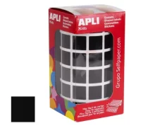 Apli 12480, gomets cuadrados 15 mm autoadhesivos, 