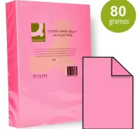 Papel din a4 color rosa neón fluorescente, 500 hjs