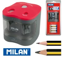 Sacapuntas electrico doble uso milan - con pilas