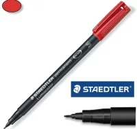 Rotulador perm. staedtler lumocolor s rojo 313-2