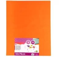 Mano 25 hojas papel de seda naranja liderpapel se1