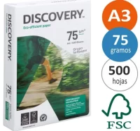 Papel din a3, discovery, 500 hojas, económico, 75 