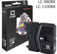 Brother lc980bk lc1100bk cartucho tinta compatible