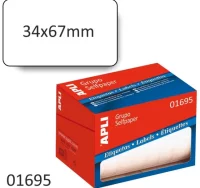 Etiquetas rollo apli 1695 - 34x67 mm - 600 uds.