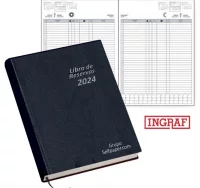 Libro de reservas - agenda 2024 - 2 paginas cada d