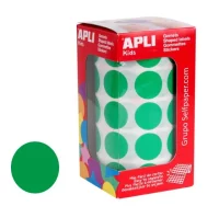 Gomets apli 4862, circulos adhesivos 20 mm verdes