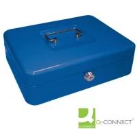 Caja monedas caudales grande azul con bandeja sepa