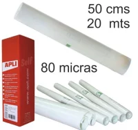 Plastico adhesivo transparente,rollo 0.5x20 metros