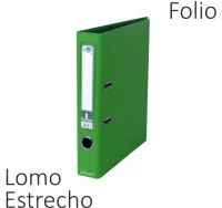 Archivador palanca liderpapel folio estrecho verde