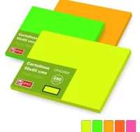 Cartulinas grandes fluorescentes neon 50x65 cms fl