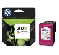 Cartucho original hp 302xl tri-color f6u67ae