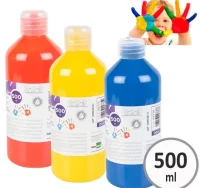 Pintura dedos en botella 500 ml liderpapel dd02 az