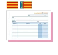Talonario t-79c lliuraments nota entrega catalán v