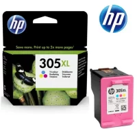 Tinta hp 305xl tricolor, cartucho original 3ym63ae