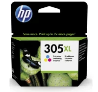 Tinta hp 305xl tricolor, cartucho original 3ym63ae