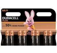 Pack ahorro 8 pilas duracell plus 50%+ lr6 aa