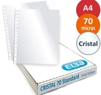 Funda multitaladro a4 cristal elba, 70 micras, caj