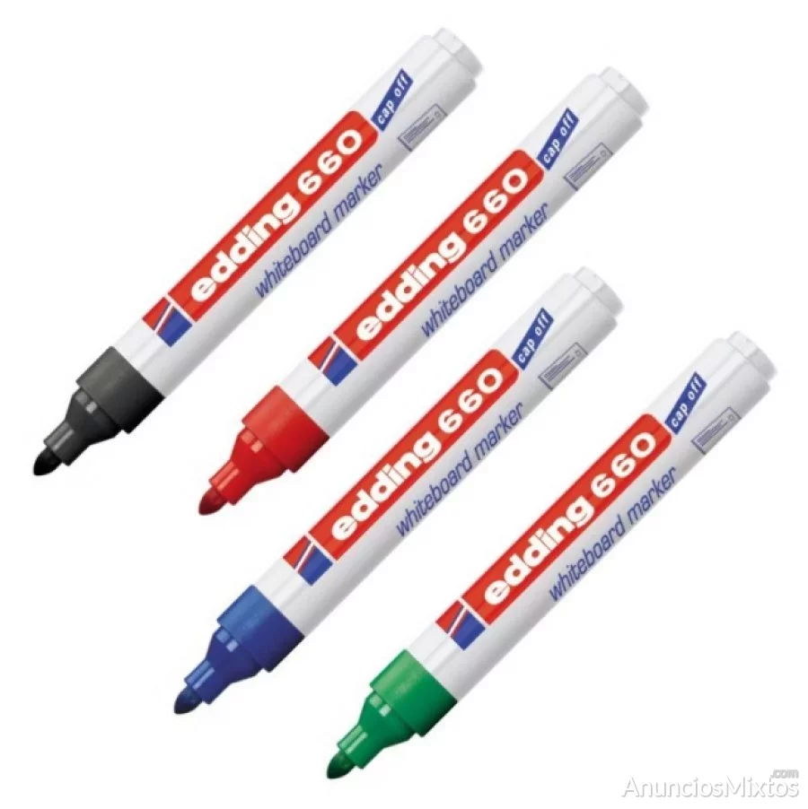 Rotulador pizarra blanca edding 661 borrable tipo