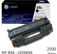 Toner hp 49a - q5949a, laserjet 1160 1320n 3390 - 