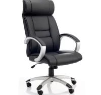 Sillon oficina simil piel pomba negro