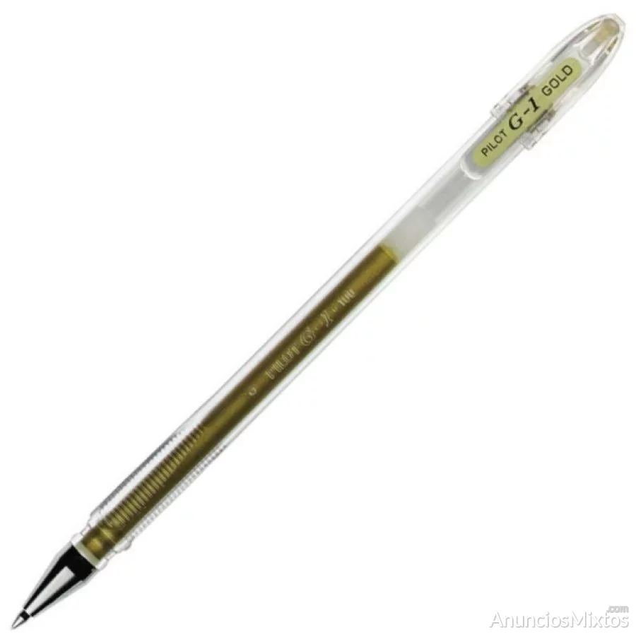 Boligrafo pilot g1 tinta gel metalizada, oro o pla
