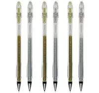 Boligrafo pilot g1 tinta gel metalizada, oro o pla