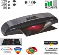 Plastificadora fellowes calibre a3 125 micras uso 