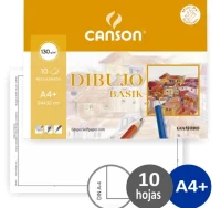 Papel dibujo con recuadro basik a4+ 130 gramos - g