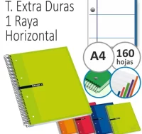 Cuaderno de 160 hojas enri european 1 linea, raya 