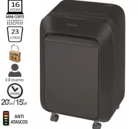 Fellowes lx210, destructora de papel mini-corte p-