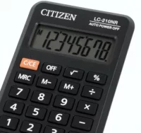 Calculadora de bolsillo pequeńa citizen lc-210nr e