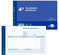 Talonario nota de entregas, triplicado, apaisado l