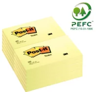 Notas adhesivas post-it 655 - 76x127 amarillo 100 