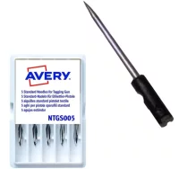 Pack 5 agujas repuesto pistola navetes avery stand