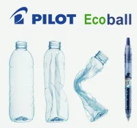 Bolígrafo de plastico reciclado botellas, verde
