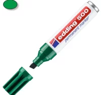 Rotulador permanente edding 500-004 verde punta bi