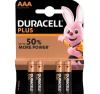 Pilas duracell plus power 50%+ aaa lr03 pack 4 uds