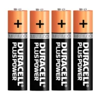 Pilas duracell plus power 50%+ aaa lr03 pack 4 uds