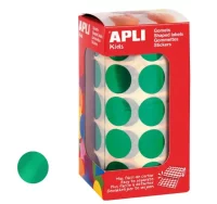 Gomets apli 12050 circulos verde metalizado 20 mm